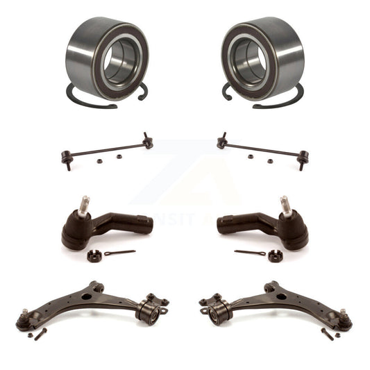 Bearing Lower Control Arm Outer Tie Rod Link Front Kit (8Pc) For Mazda 3 5 Sport