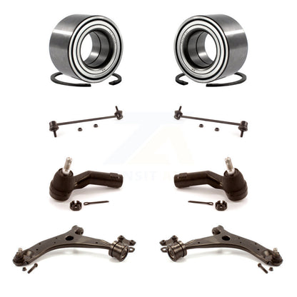 Bearing Lower Control Arm with BJ Outer Tie Rod Link Front Kit (8Pc) For Mazda 3