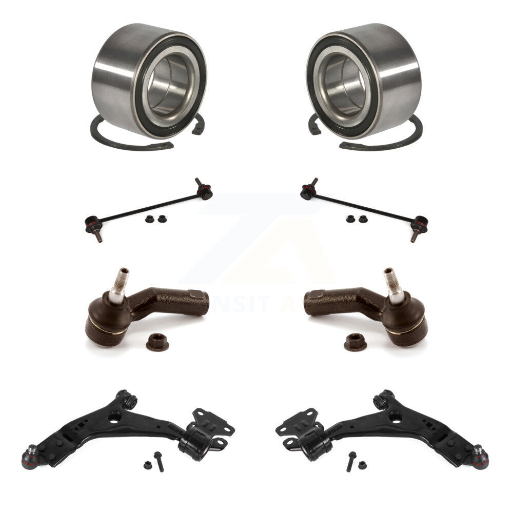 Bearing Lower Control Arm Outer Tie Rod End Link Front Kit (8Pc) For Ford Focus