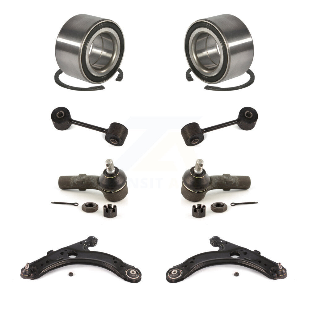 Bearing Lower Control Arm Outer Tie Rod Link Front Kit (8Pc) For Volkswagen Golf