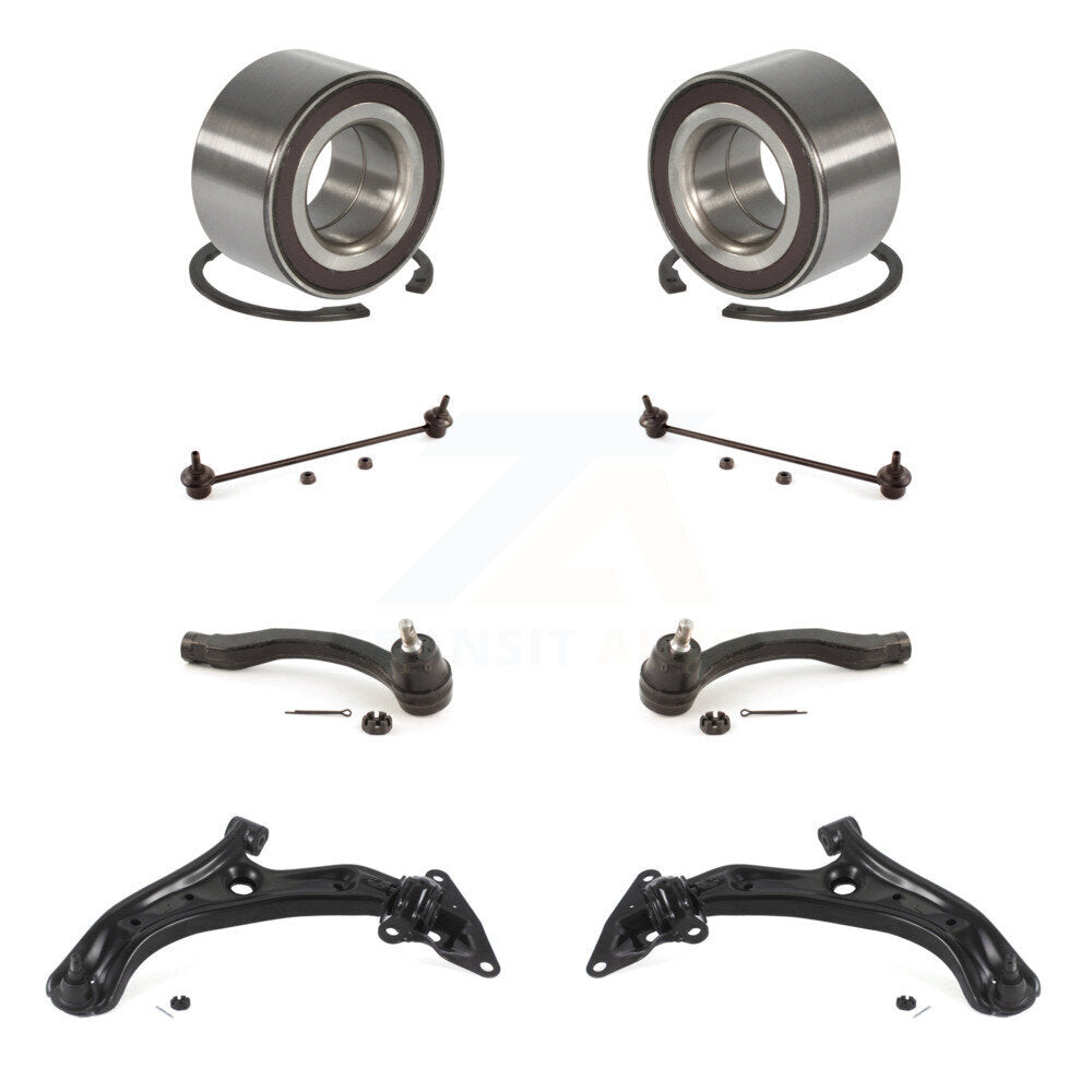 Bearing Lower Arm Outer Tie Rod Link Front Kit (8Pc) For 2010-2011 Honda Insight