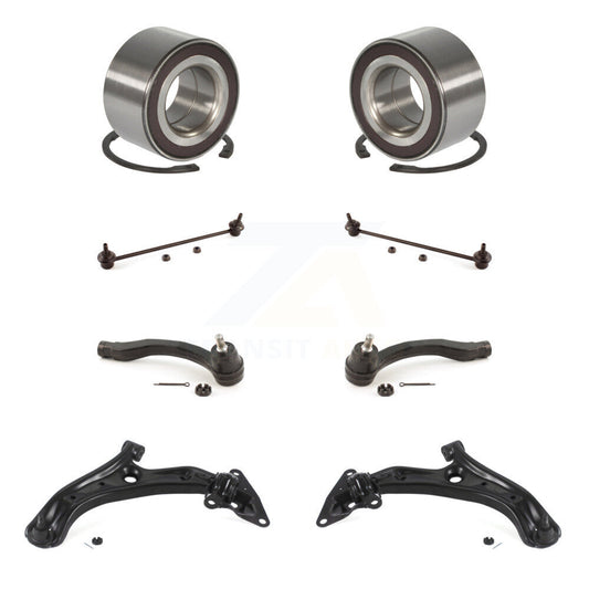 Bearing Lower Arm Outer Tie Rod Link Front Kit (8Pc) For 2010-2011 Honda Insight