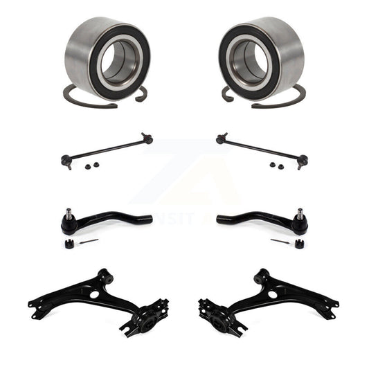 Bearing Lower Control Arm Outer Tie Rod End Link Front Kit (8Pc) For Honda Civic