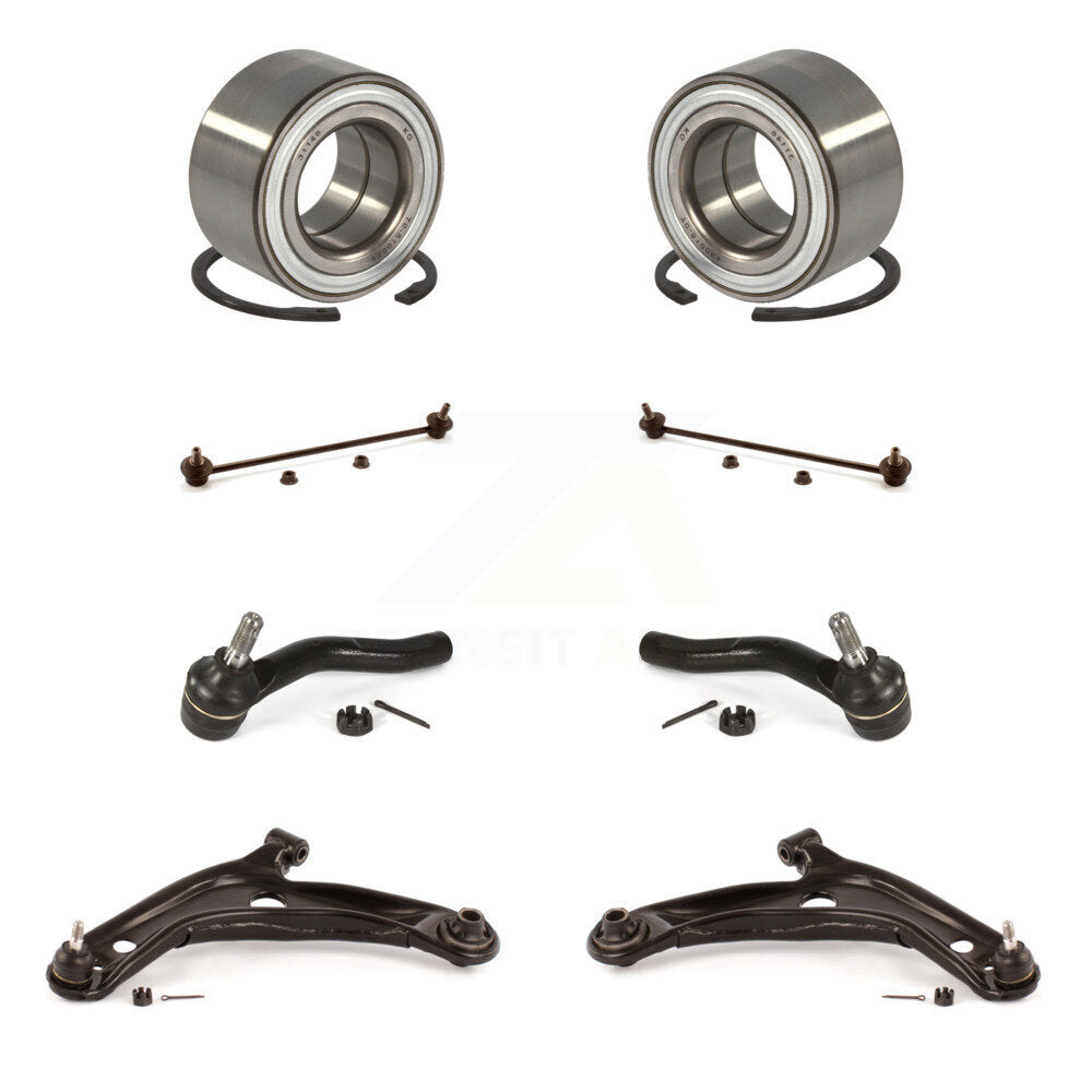 Bearing Lower Control Arm Outer Tie Rod Link Front Kit (8Pc) For Toyota Yaris C