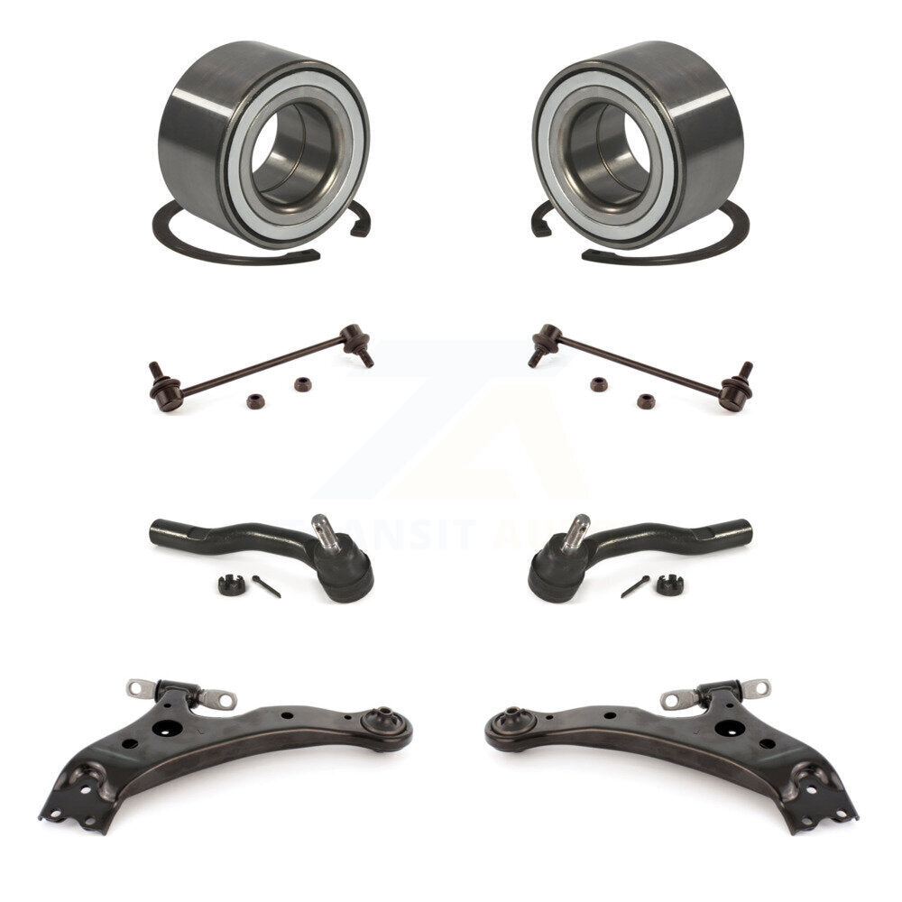 Bearing Lower Control Arm Outer Tie Rod & Link Front Kit (8Pc) For Toyota Camry
