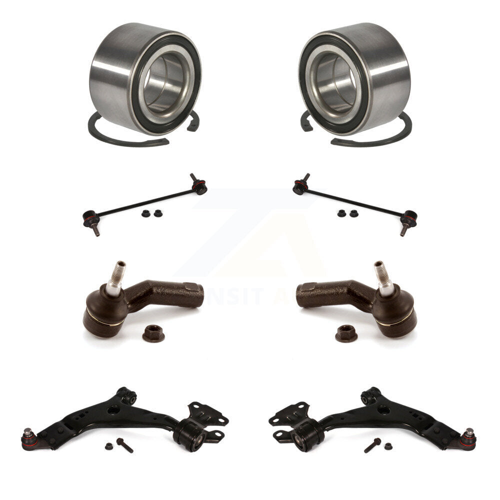 Bearing Lower Control Arm Outer Tie Rod End Link Front Kit (8Pc) For Ford Escape
