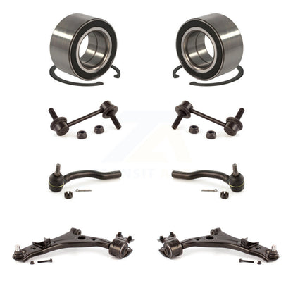 Bearing Lower Control Arm Outer Tie Rod & Link Front Kit (8Pc) For Ford Edge MKX