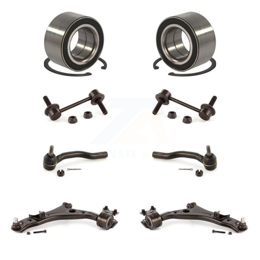 Bearing Lower Control Arm Outer Tie Rod & Link Front Kit (8Pc) For Ford Edge MKX