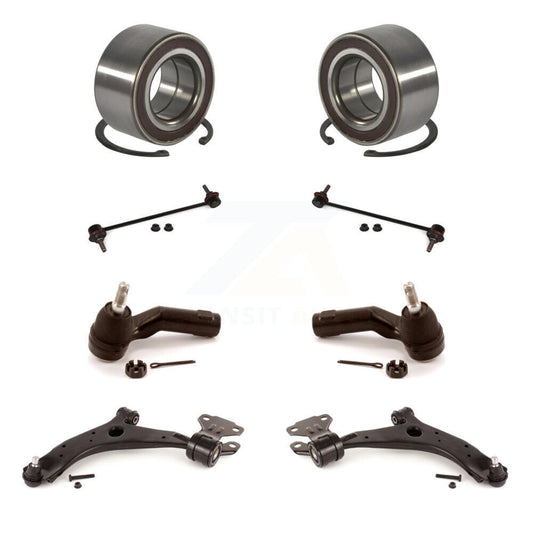Bearing Lower Control Arm Outer Tie Rod & Link Front Kit (8Pc) For Mazda 3 Sport