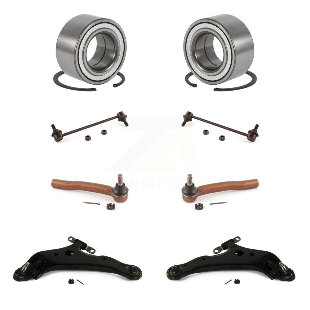 Bearing Lower Control Arm Outer Tie Rod & Link Front Kit (8Pc) For Toyota Lexus