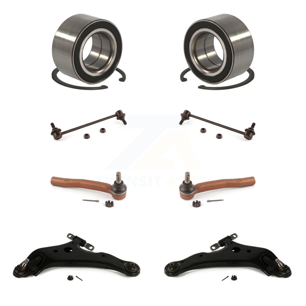 Bearing Lower Arm Outer Tie Rod Link Front Kit (8Pc) For 2009-2016 Toyota Venza