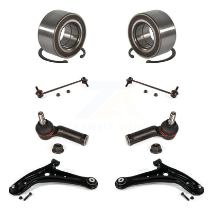 Bearing Lower Control Arm Outer Tie Rod End Link Front Kit (8Pc) For Ford Fiesta