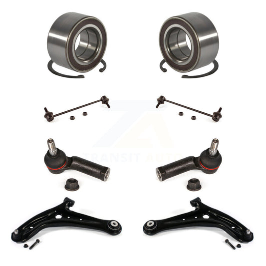 Bearing Lower Control Arm Outer Tie Rod End Link Front Kit (8Pc) For Ford Fiesta