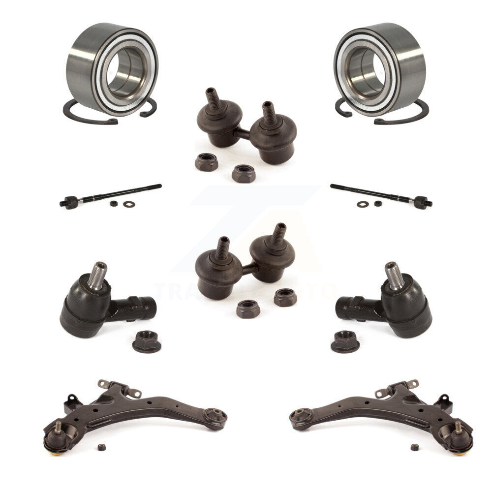 Bearing Lower Arm Outer Inner Tie Rod Link Front Kit (10Pc) For Hyundai Elantra