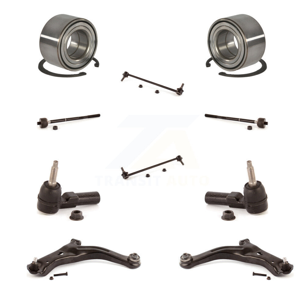 Bearing Lower Arm Outer Inner Tie Rod End Link Front Kit (10Pc) For Ford Escape