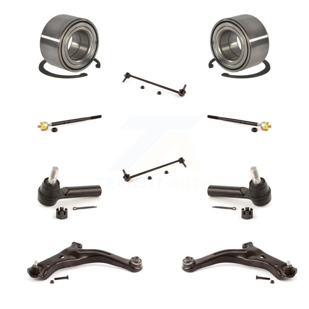 Bearing Lower Arm Outer Inner Tie Rod End Link Front Kit (10Pc) For Ford Escape
