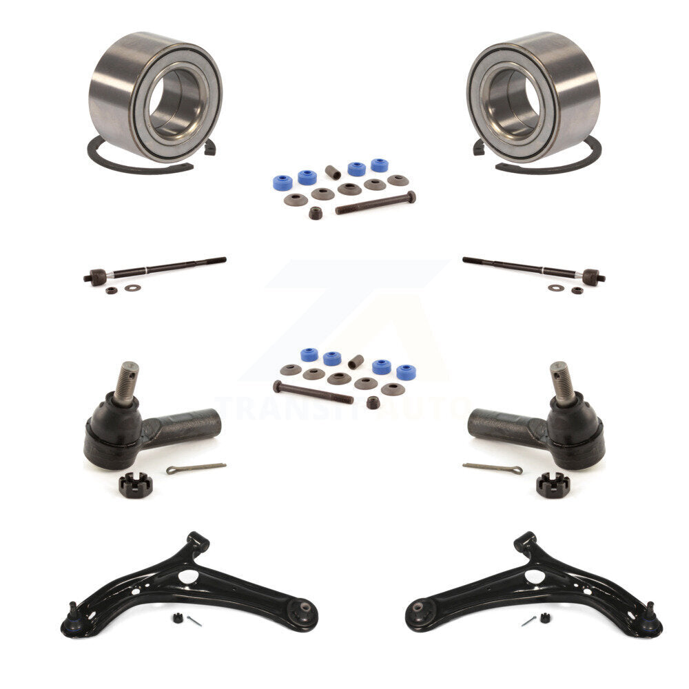 Bearing Lower Arm Outer Inner Tie Rod End Link Front Kit (10Pc) For Toyota Echo