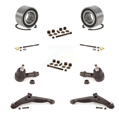 Bearing Lower Control Arm with Ball Joint Outer Inner Tie Rod Link Front Kit For