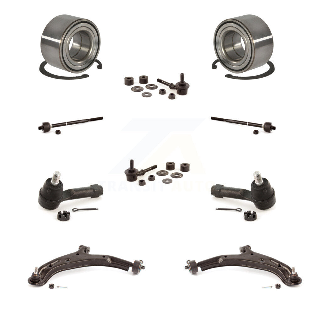 Bearing Lower Control Arm Outer Inner Tie Rod & Link Front Kit For Nissan Sentra