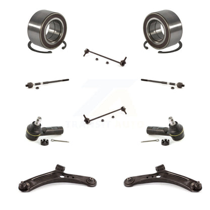 Wheel Bearing Lower Arm Outer Inner Tie Rod Link Front Kit (10Pc) For Suzuki SX4