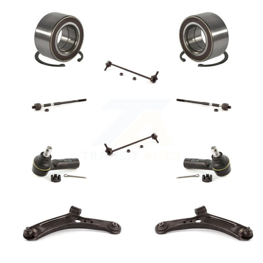 Wheel Bearing Lower Arm Outer Inner Tie Rod Link Front Kit (10Pc) For Suzuki SX4