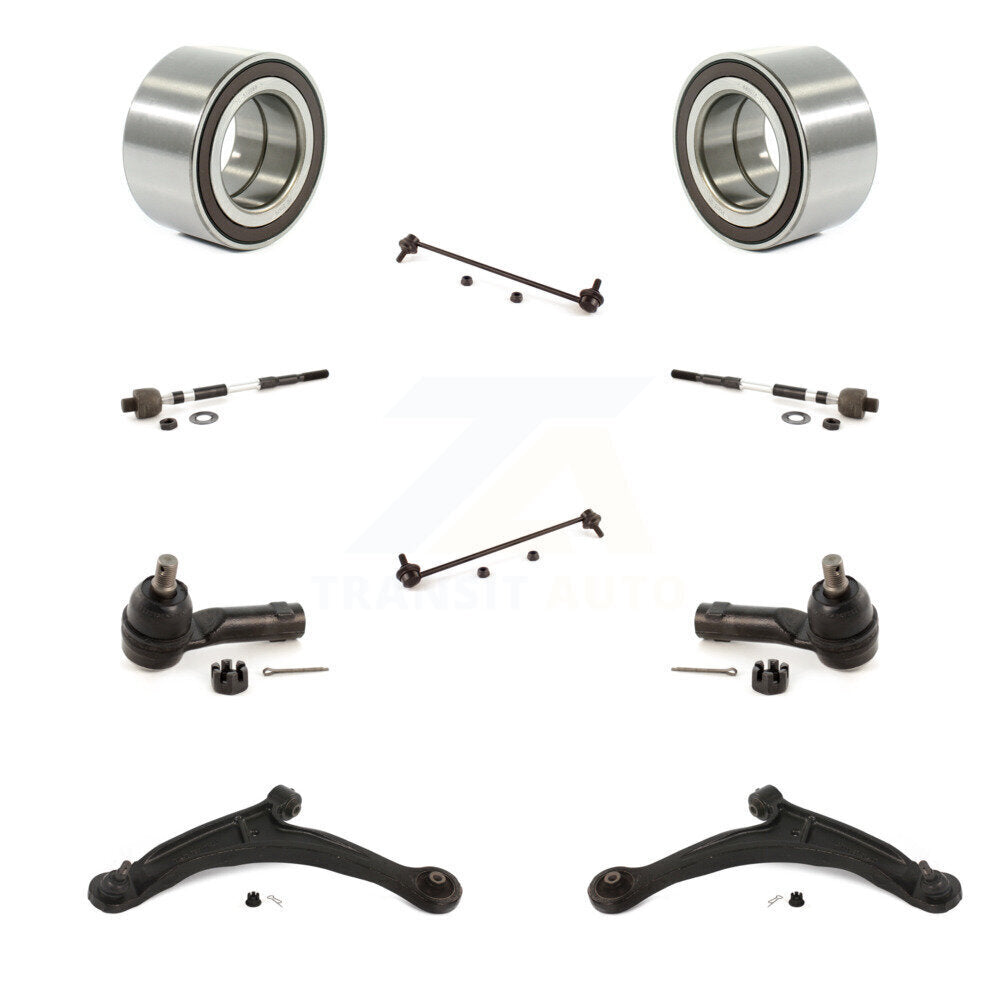 Bearing Lower Arm Outer Inner Tie Rod Link Front Kit (10Pc) For Honda Ridgeline