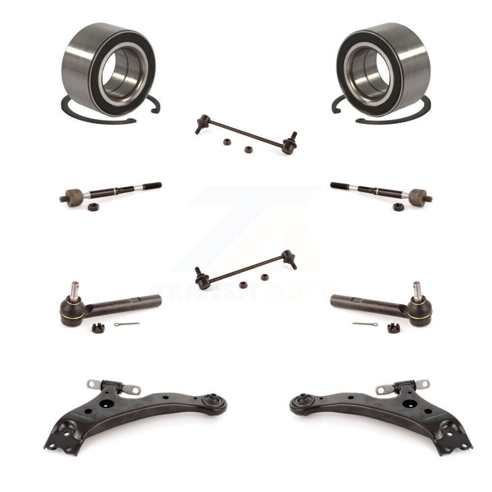 Bearing Lower Arm Outer Inner Tie Rod End Link Front Kit (10Pc) For Lexus RX350