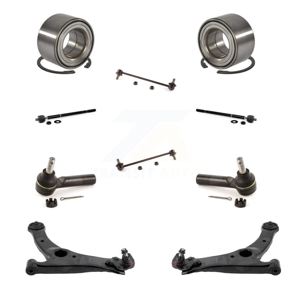 Bearing Lower Control Arm Outer Inner Tie Rod Link Front Kit For Toyota Corolla