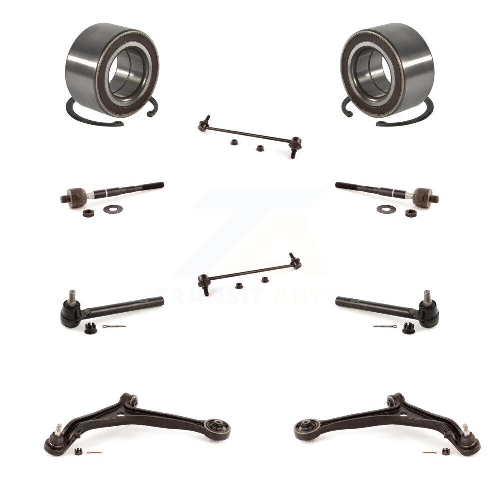 Bearing Lower Control Arm Outer Inner Tie Rod & Link Front Kit For Honda Odyssey