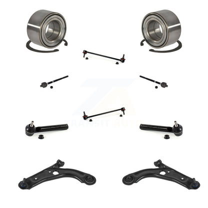 Bearing Lower Control Arm Outer Inner Tie Rod Link Front Kit (10Pc) For Fiat 500