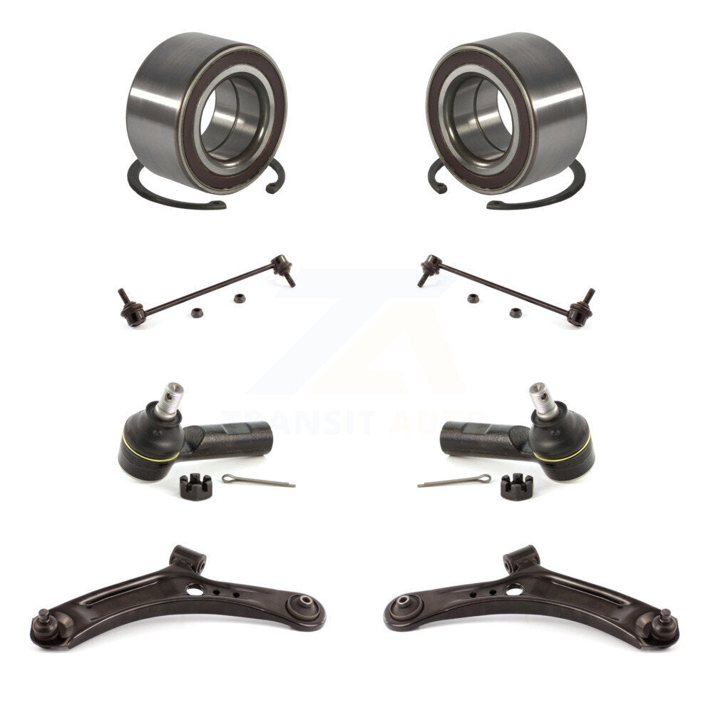 Bearing Lower Control Arm Outer Tie Rod End Link Front Kit (8Pc) For Suzuki SX4