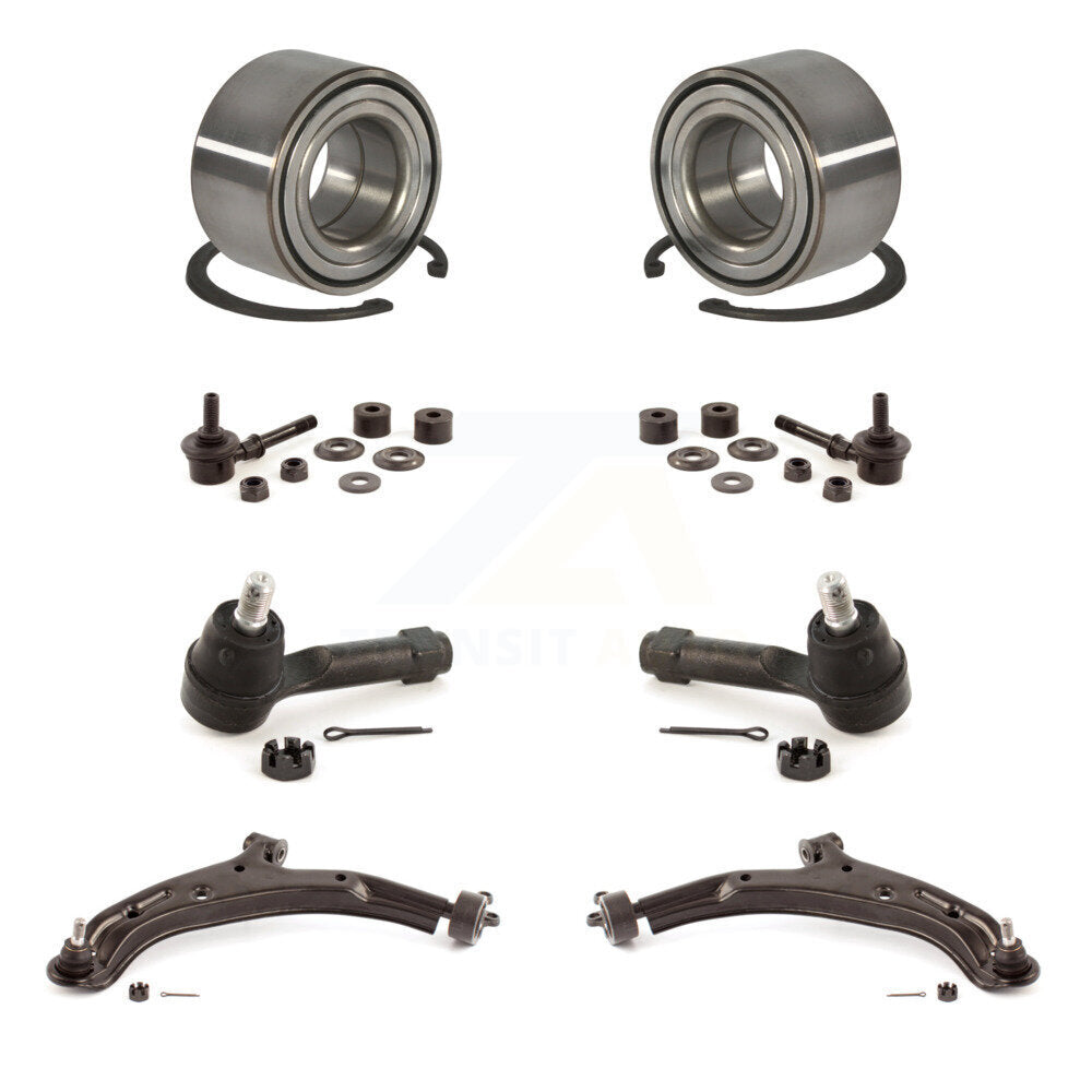 Bearing Lower Control Arm Outer Tie Rod & Link Front Kit (8Pc) For Nissan Sentra