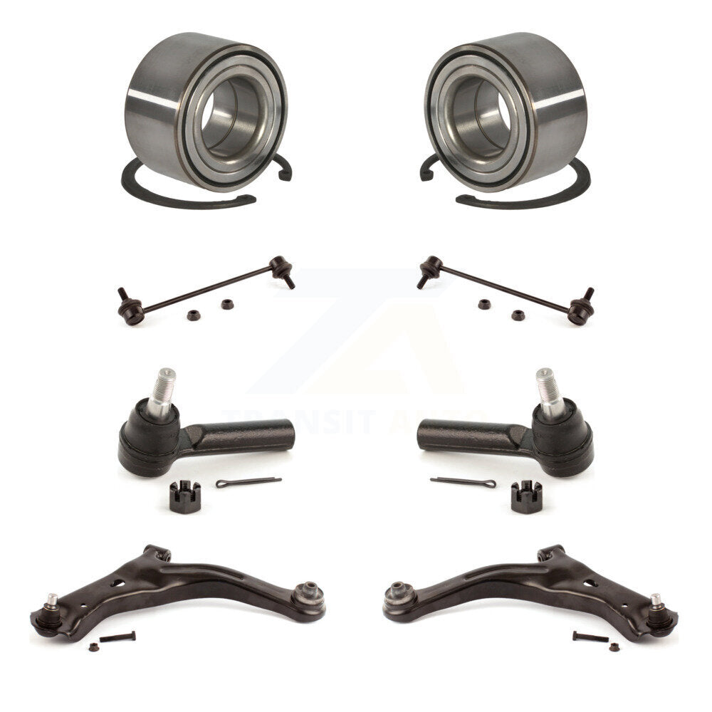 Bearing Lower Control Arm Outer Tie Rod End Link Front Kit (8Pc) For Ford Escape