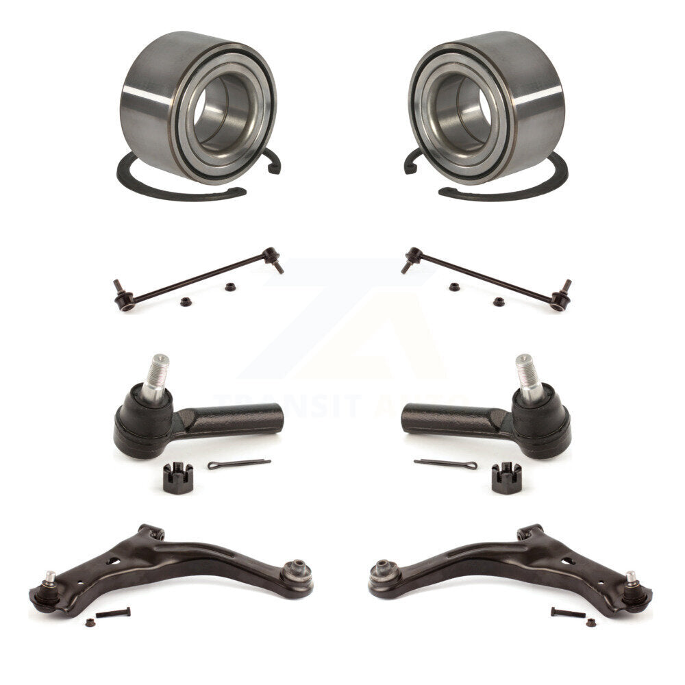 Bearing Lower Control Arm Outer Tie Rod End Link Front Kit (8Pc) For Ford Escape