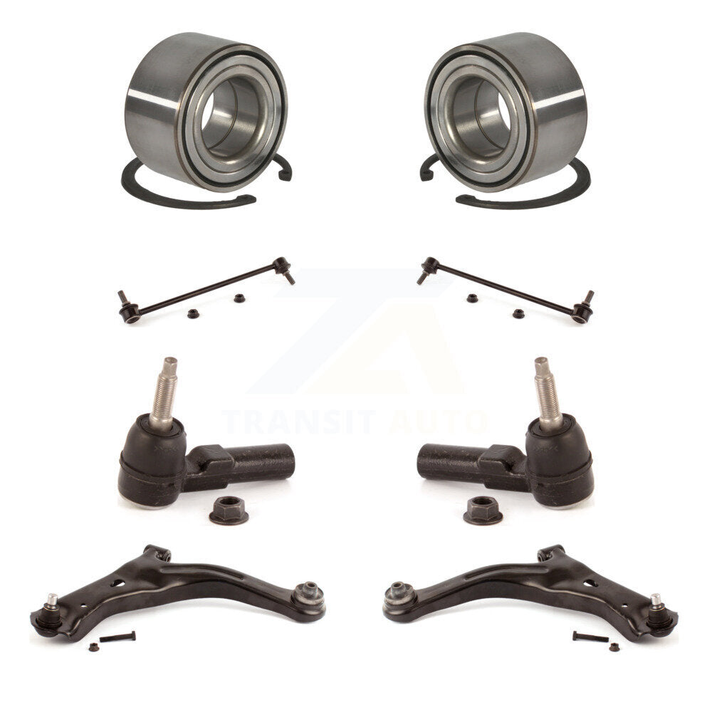 Bearing Lower Control Arm Outer Tie Rod End Link Front Kit (8Pc) For Ford Escape
