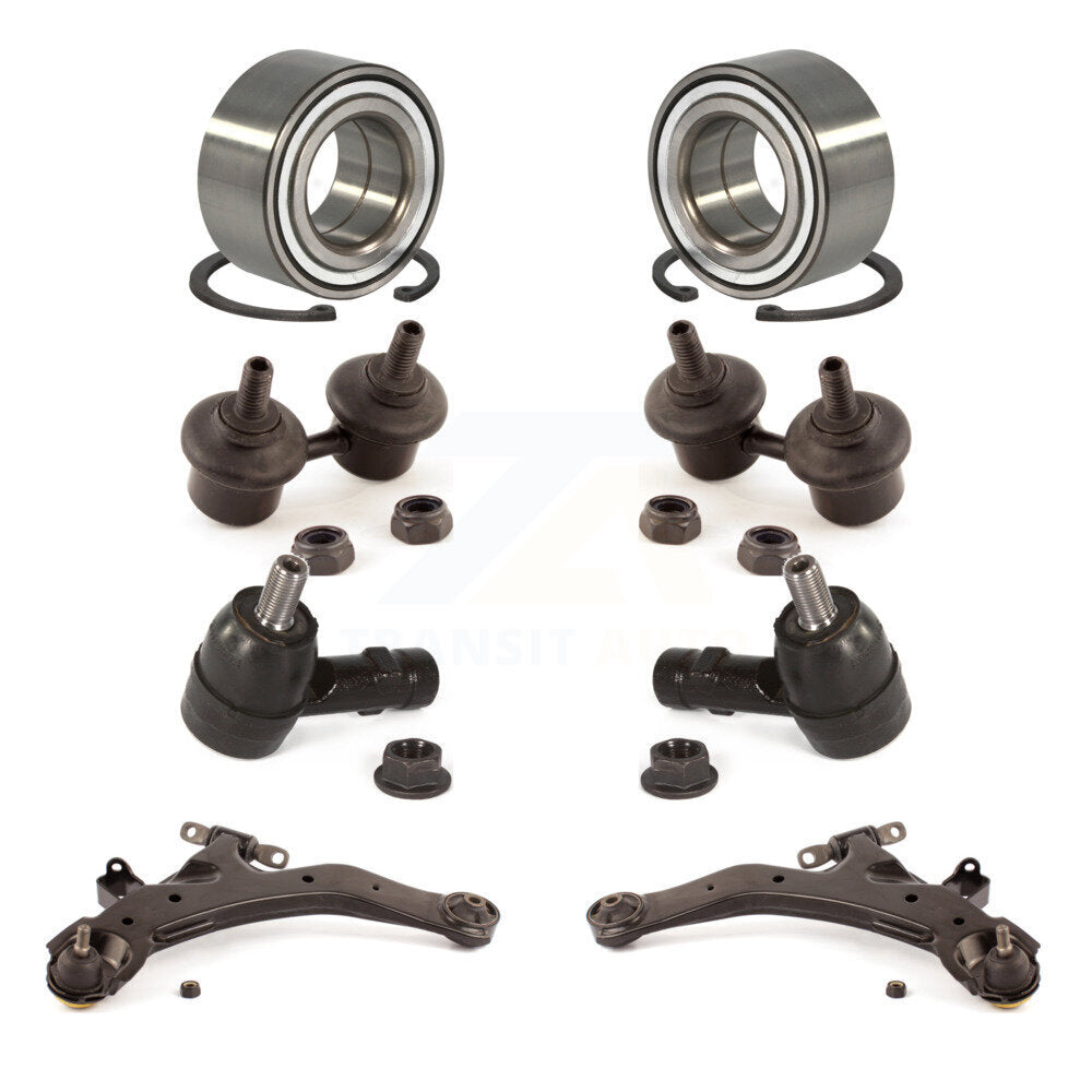 Bearing Lower Arm Outer Tie Rod & Link Front Kit (8Pc) For 01-06 Hyundai Elantra