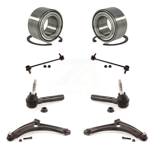 Bearing Lower Arm Outer Tie Rod & Link Front Kit (8Pc) For Jeep Patriot Compass