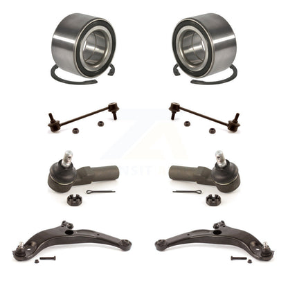 Bearing Lower Arm Outer Tie Rod Link Front Kit (8Pc) For 1999-2000 Mazda Protege
