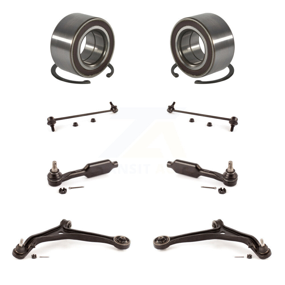 Bearing Lower Control Arm Outer Tie Rod & Link Front Kit (8Pc) For Honda Odyssey