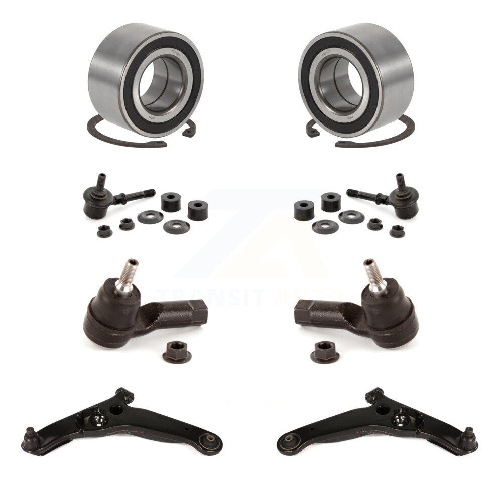 Bearing Lower Arm Outer Tie Rod & Link Front Kit (8Pc) For Mitsubishi Outlander