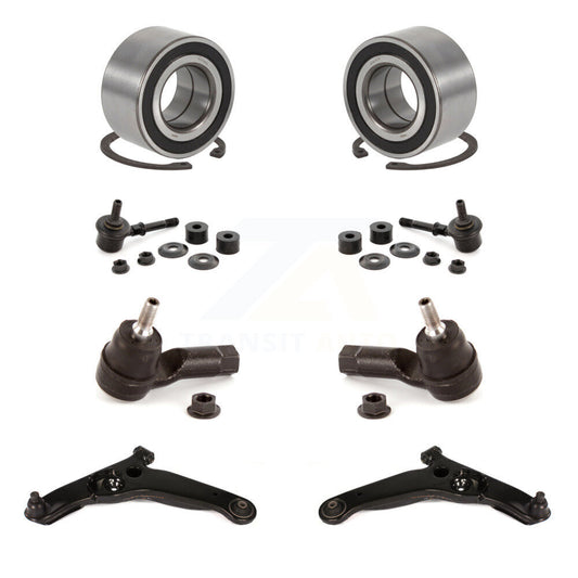 Bearing Lower Arm Outer Tie Rod & Link Front Kit (8Pc) For Mitsubishi Outlander