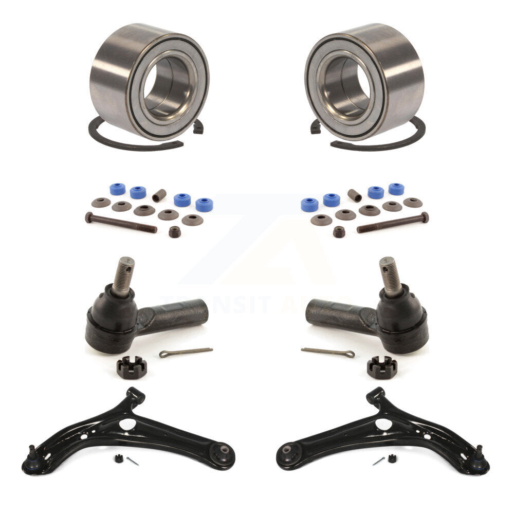 Bearing Lower Control Arm Outer Tie Rod End Link Front Kit (8Pc) For Toyota Echo
