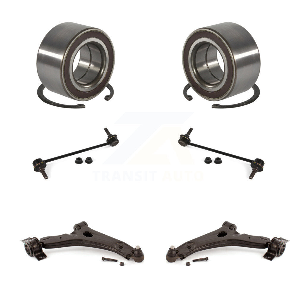 Bearing Lower Control Arm with Ball Joint Sway Bar Link Front Kit For Ford Focus