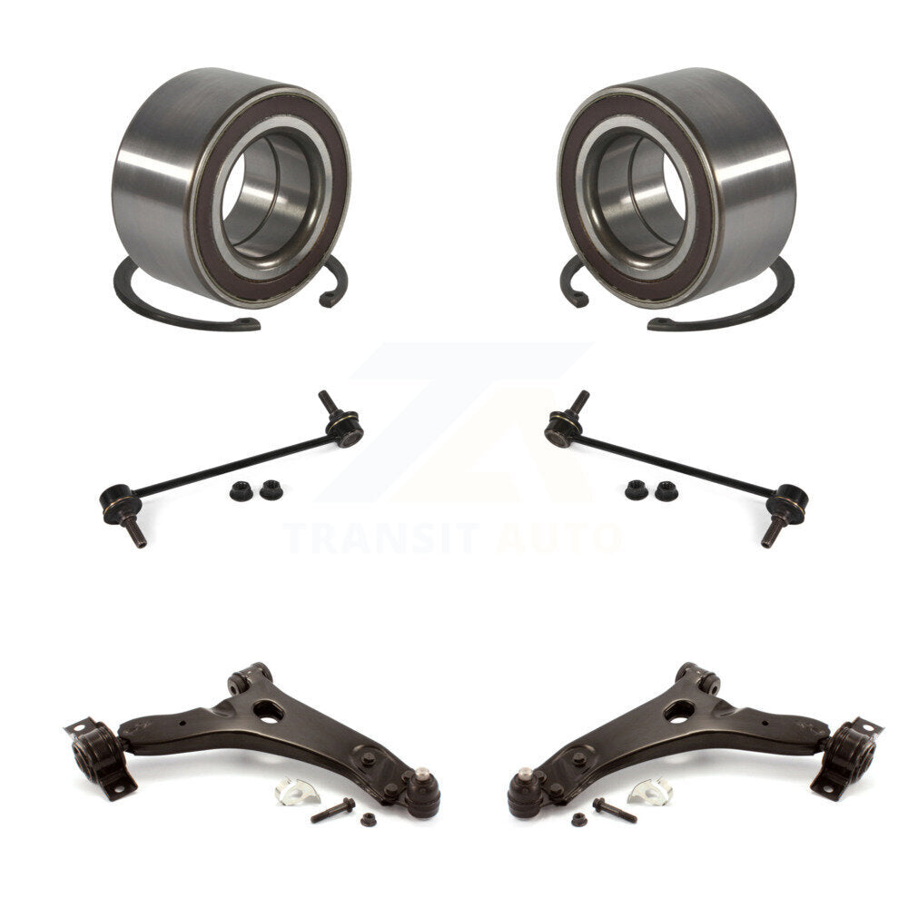 Bearing Lower Control Arm with Ball Joint Sway Bar Link Front Kit For Ford Focus