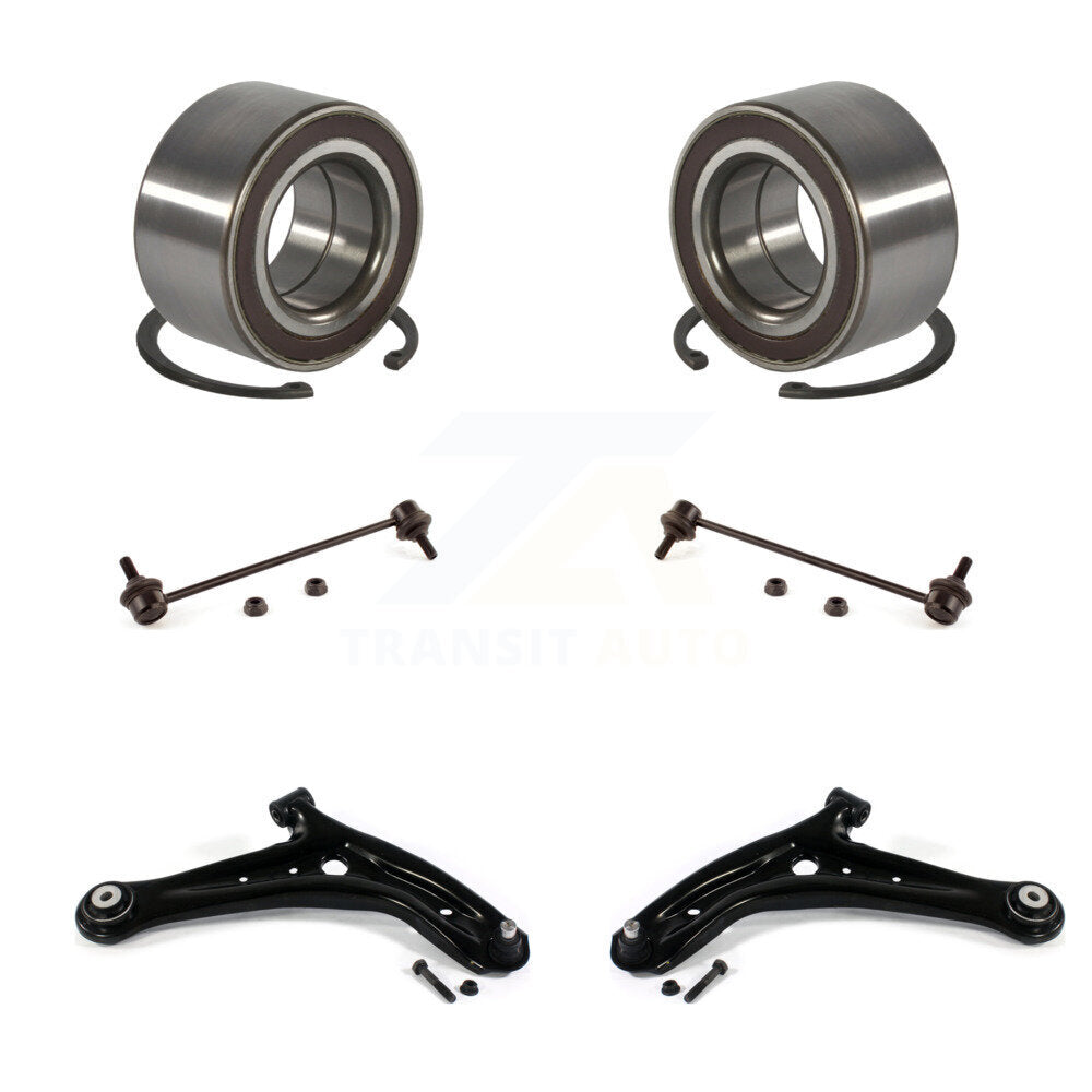 Wheel Bearing Lower Control Arm with Ball Joint & Link Front Kit For Ford Fiesta