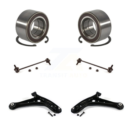 Wheel Bearing Lower Control Arm with Ball Joint & Link Front Kit For Ford Fiesta