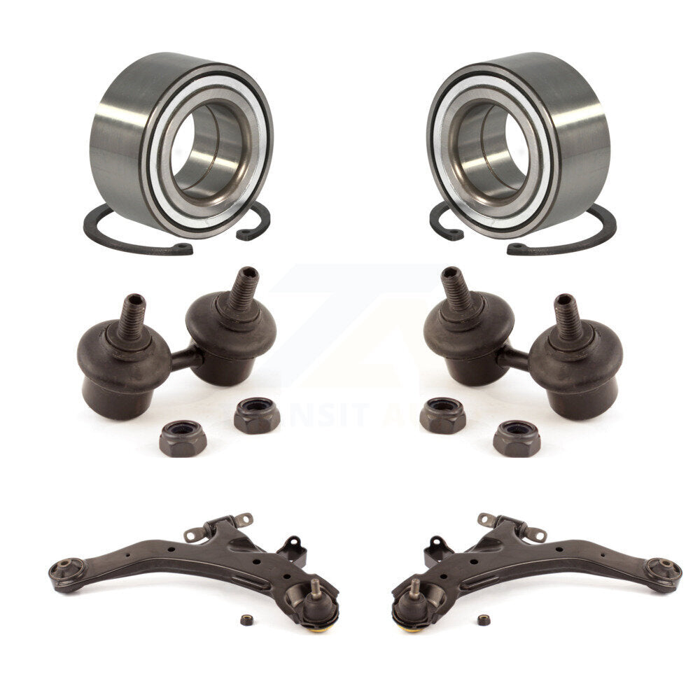 Bearing Lower Control Arm with BJ & Link Front Kit For 2001-2006 Hyundai Elantra