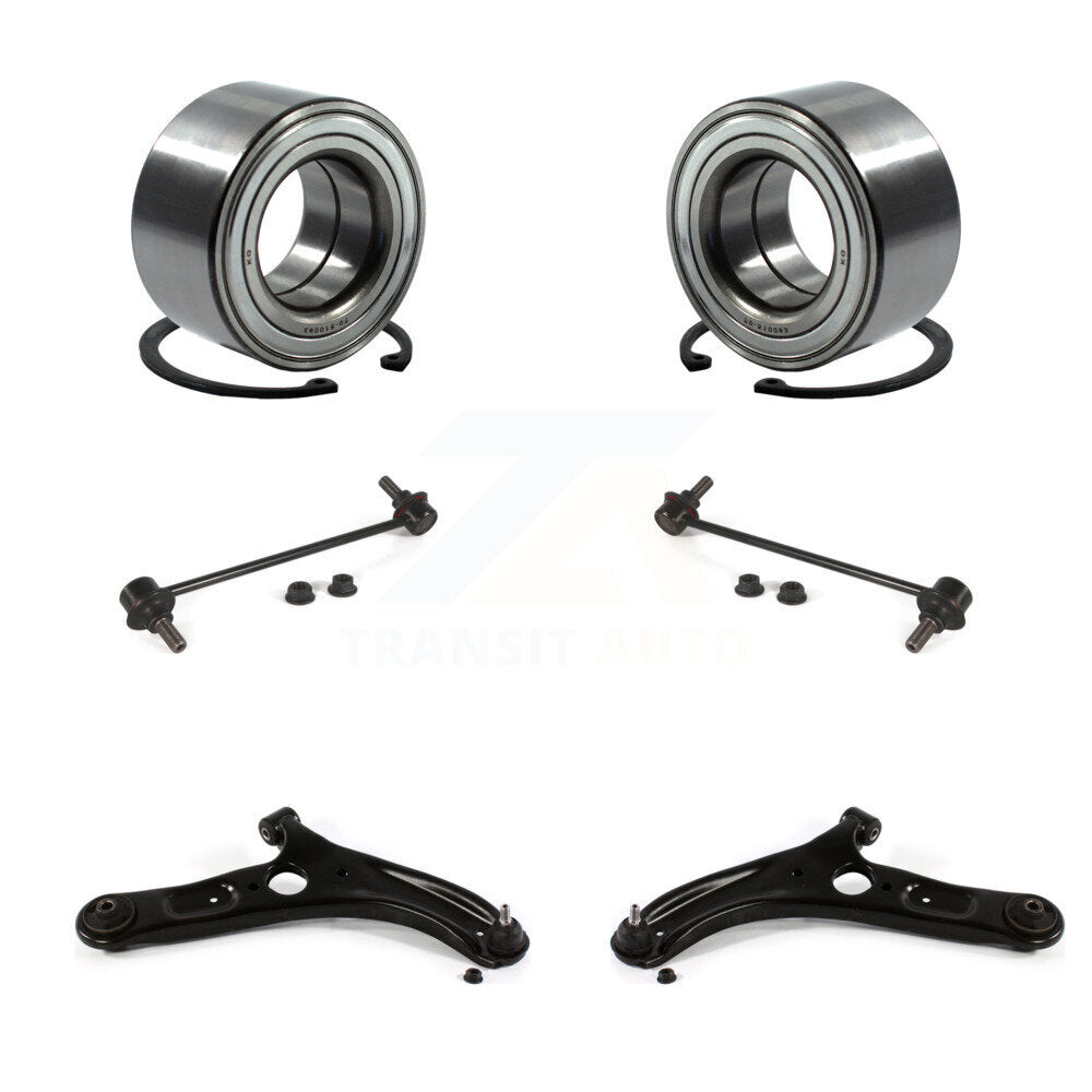 Bearing Lower Control Arm w/ Ball Joint Link Front Kit For Kia Forte Forte5 Koup