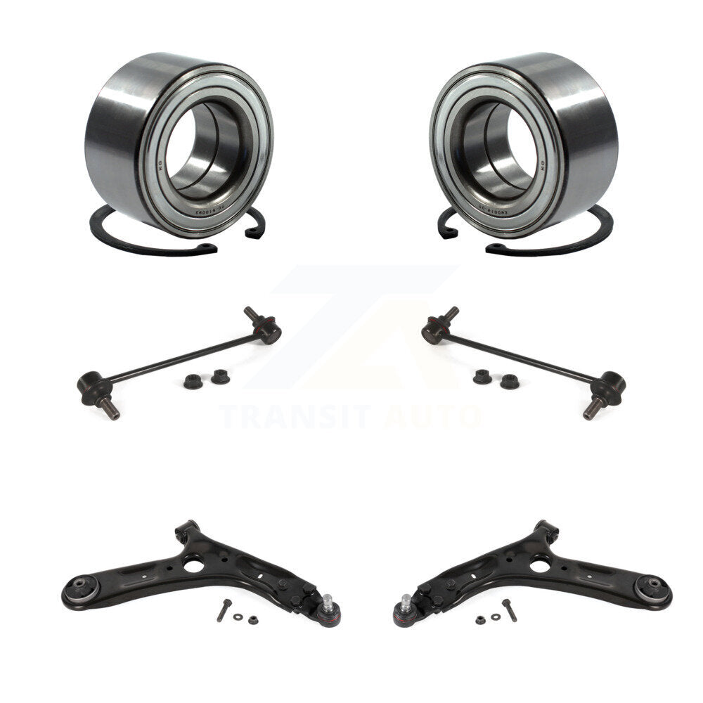 Wheel Bearing Lower Control Arm with Ball Joint & Link Front Kit For Kia Soul EV