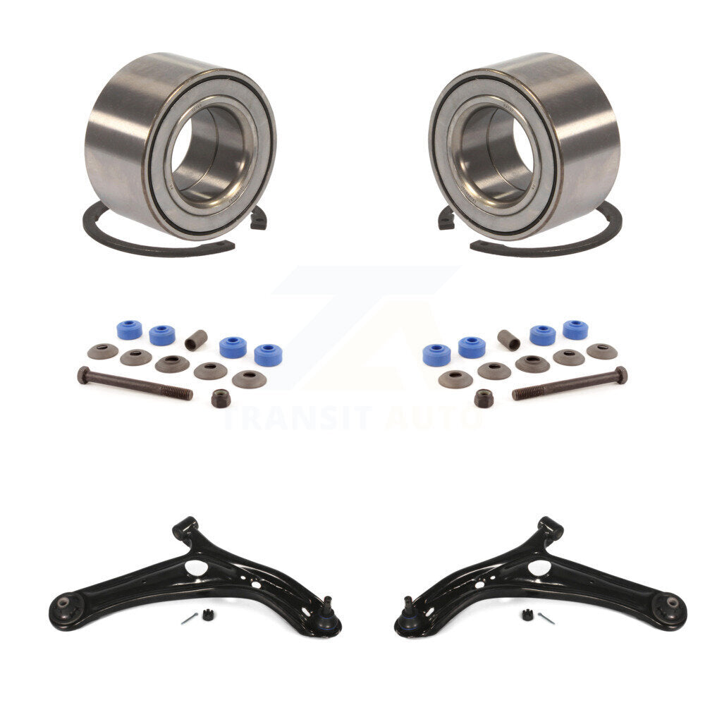 Wheel Bearing Lower Control Arm with Ball Joint & Link Front Kit For Toyota Echo